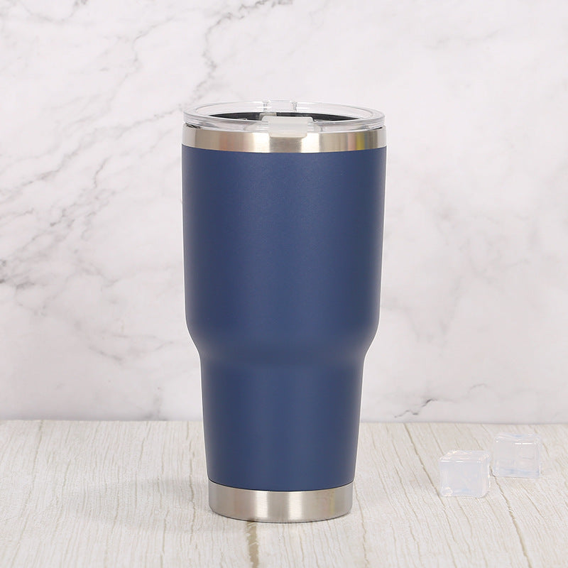 Double Wall Stainless Steel 880mL/30oz Tumbler with Lid - AHA SUPERSTORE